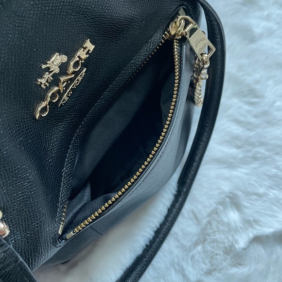 Coach Black Tote with Gold Hardware - Picture 4 of 5